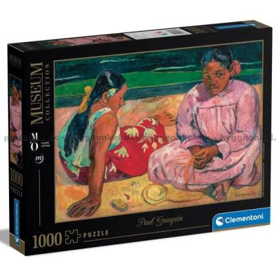Gauguin: Tahitiske kvinner på stranden - Kunst, 1000 brikker