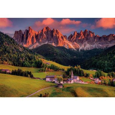 Bilde av Italien: Dolomittene i solnedgang, 1000 brikker