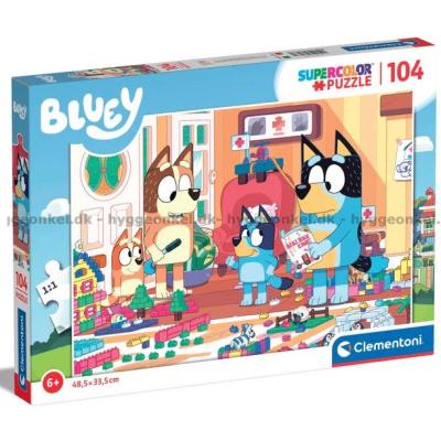 Bluey leker, 104 brikker