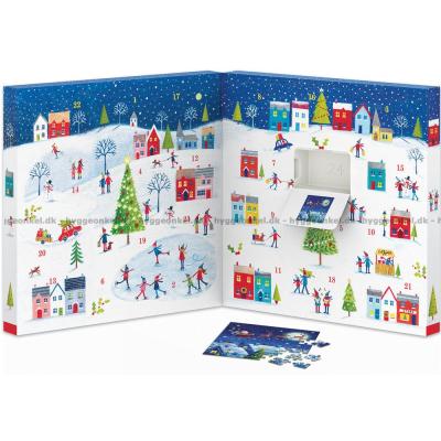 Bilde av Julekalender: Julebyen, 24x50 brikker