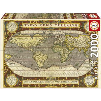 Kart over verden, 2000 brikker