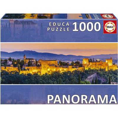 Spania: Alhambra - Panorama, 1000 brikker