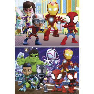 Bilde av Marvel: Spidey og hans fantastiske venner, 2x48 brikker