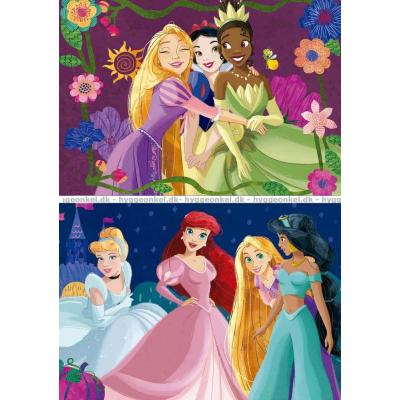 Bilde av Disney-prinsesser, 2x50 brikker