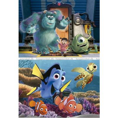 Bilde av Disney: Pixar - Oppdrag Nemo & Monsters Inc, 2x20 brikker