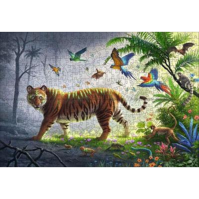 Bilde av Tiger - Trepuslespill, 500 brikker