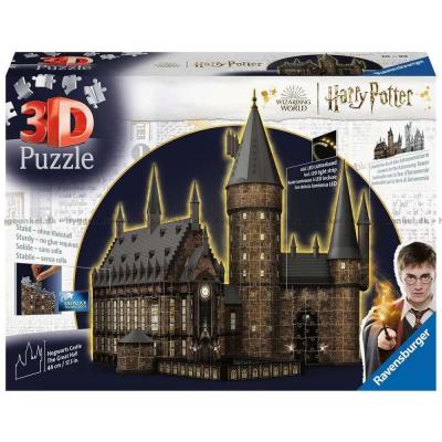 3D: Harry Potter: Galtvort - Storsalen - Natt, 540 brikker