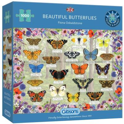 Osbaldstone: Vakre sommerfugler, 1000 brikker