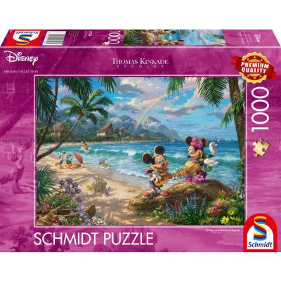Disney: Kinkade - Mikke & Minni i Hawaii, 1000 brikker