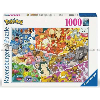 Pokemon collage, 1000 brikker