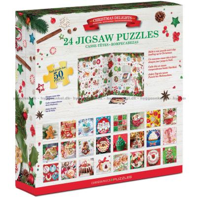 Bilde av Julekalender: Bare et lite stykke!, 24x50 brikker