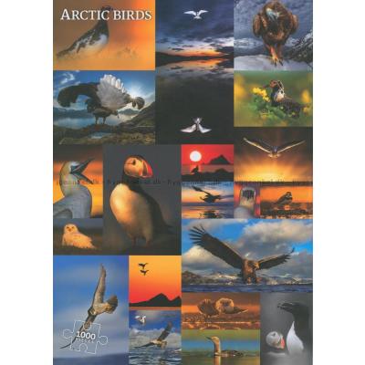 Fugler i Arktis - Collage, 1000 brikker