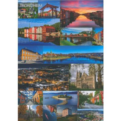 Trondheim - Collage, 1000 brikker