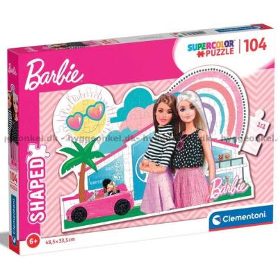 Barbie: Sommer - Formet motiv, 104 brikker
