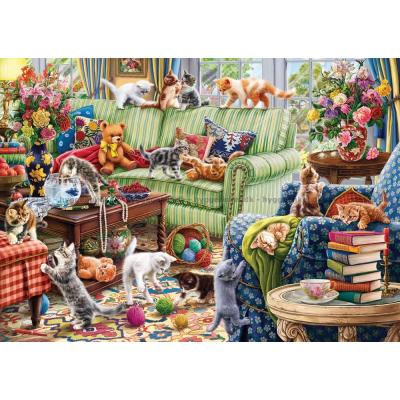 Bilde av Kattene i stuen, 1500 brikker