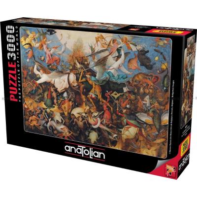 Brueghel: The Fall of the Rebel Angels - Kunst, 3000 brikker