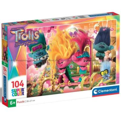 Dreamworks: Trolls 3 - Trommer sammen, 104 brikker