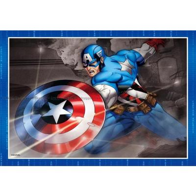 Bilde av Marvel: Avengers heltene, 4-i-1, 12 brikker