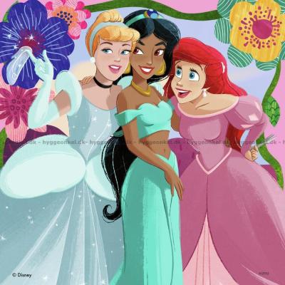 Bilde av Disney-prinsesser, 3x49 brikker