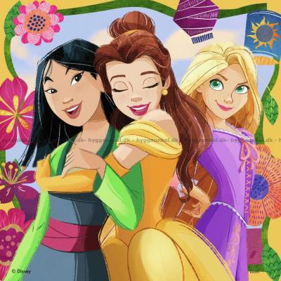 Bilde av Disney-prinsesser, 3x49 brikker