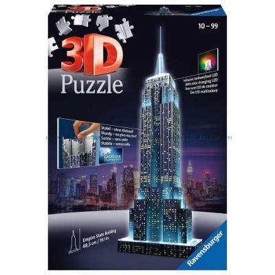 3D: Empire State Building - Natt, 216 brikker