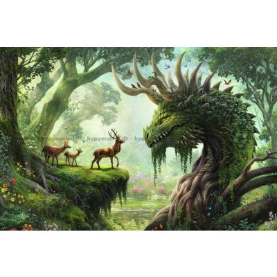 Bilde av Dragen i skogen, 3000 brikker