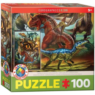 Dinosauer: Kjøttetere, 100 brikker