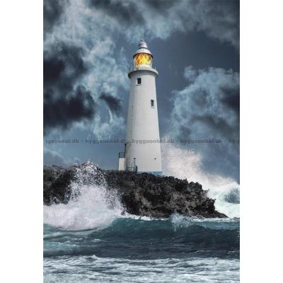 Bilde av Storm ved fyret, 1000 brikker