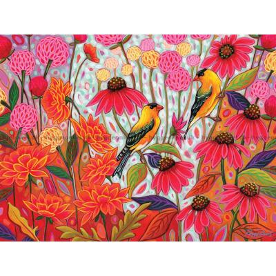 Bilde av Fugle og blomster, 275 brikker