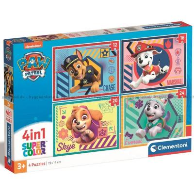 Paw Patrol, 4-i-1, 12 brikker