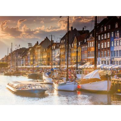Bilde av Solnedgang i København, 500 brikker