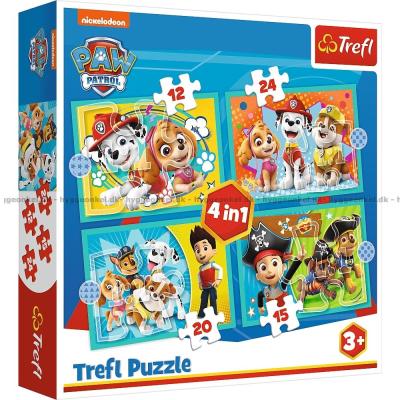 Paw Patrol: Happy team, 4-i-1, 12 brikker