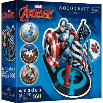 Marvel: Captain America - Formet motiv, 160 brikker