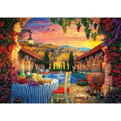 Bilde av Davison: Solnedgang i Toscana, 1000 brikker