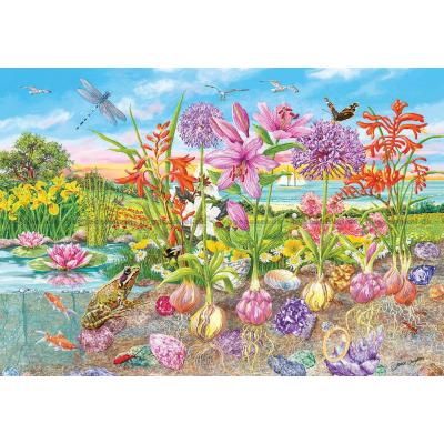 Bilde av Daughters: Blomsterløk og rotgrønnsaker, 4x500 brikker