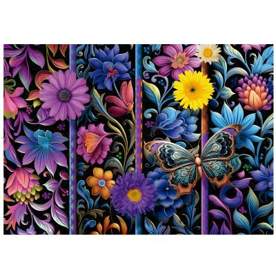 Bilde av Fargerike blomster, 500 brikker