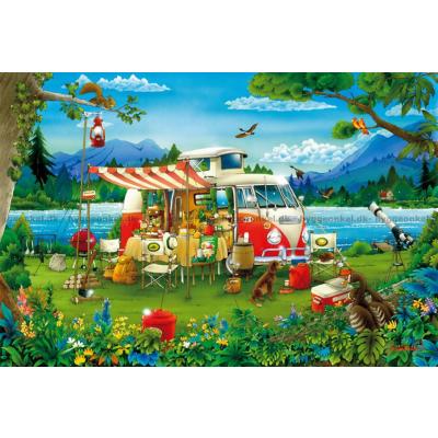 Bilde av Campingferie, 1000 brikker
