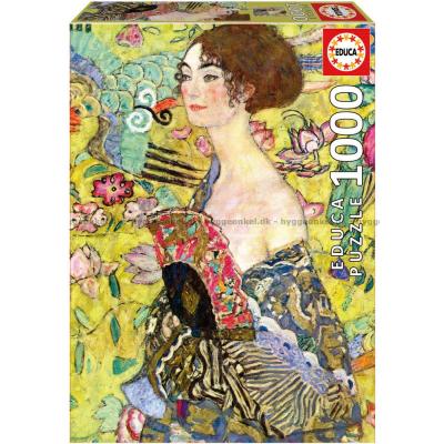 Klimt: Kvinne med vifte, 1000 brikker