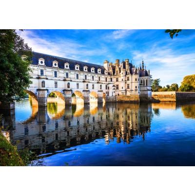 Frankrike: Chenonceau slott, 1500 brikker