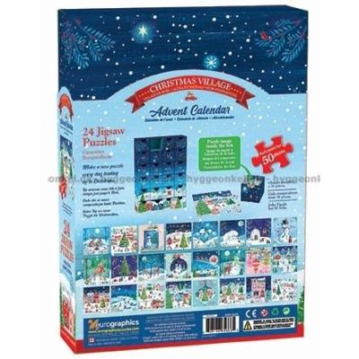 Bilde av Julekalender: Landsbyen ved juletider, 24x50 brikker