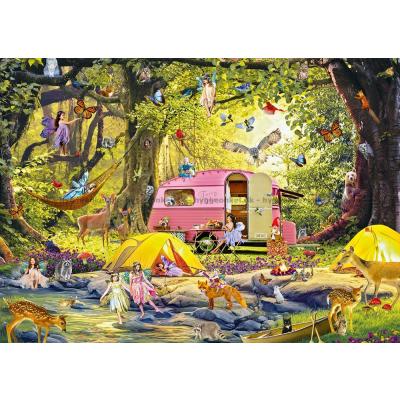 Bilde av Feene på camping, 1000 brikker