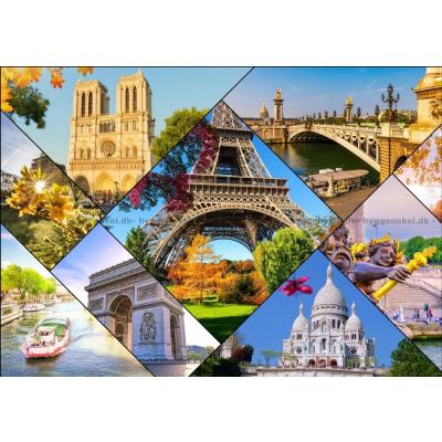 Frankrike: Paris - Collage, 2000 brikker