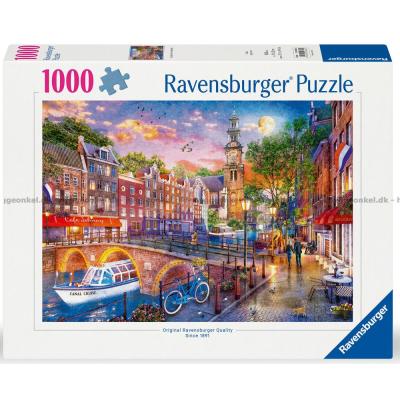 Amsterdam ved solnedgang, 1000 brikker