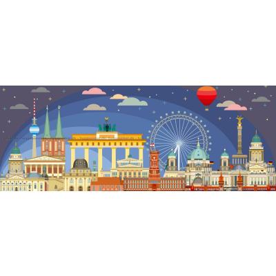 Bilde av Natt i Berlin - Panorama, 1000 brikker