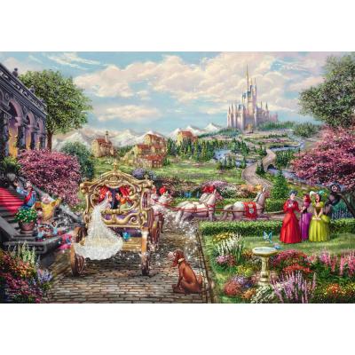 Bilde av Disney: Kinkade - Askepott og prinsen, 1000 brikker