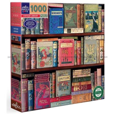 Biblioteket - Vintage, 1000 brikker