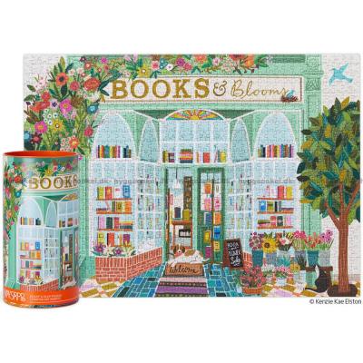 Blomster foran bokhandelen, 1000 brikker