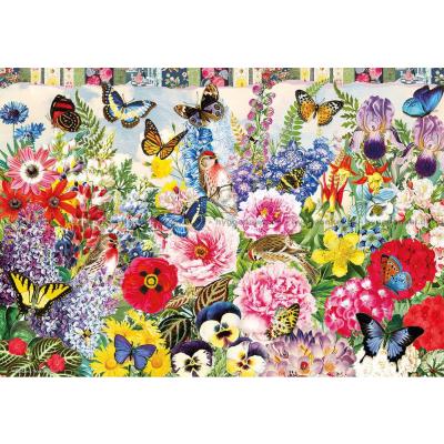 Bilde av Anderson: Sommerfugler og blomster, 500 brikker