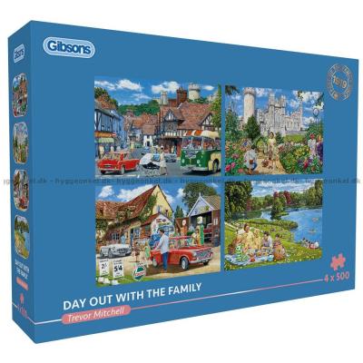 T. Mitchell: På tur en sommerdag, 4x500 brikker