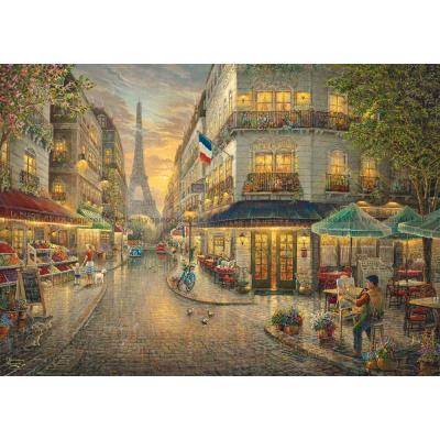 Bilde av Kinkade: Kafe i Paris - Trepuslespill, 1000 brikker